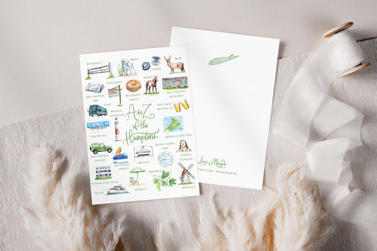 Hamptons Alphabet Notecards