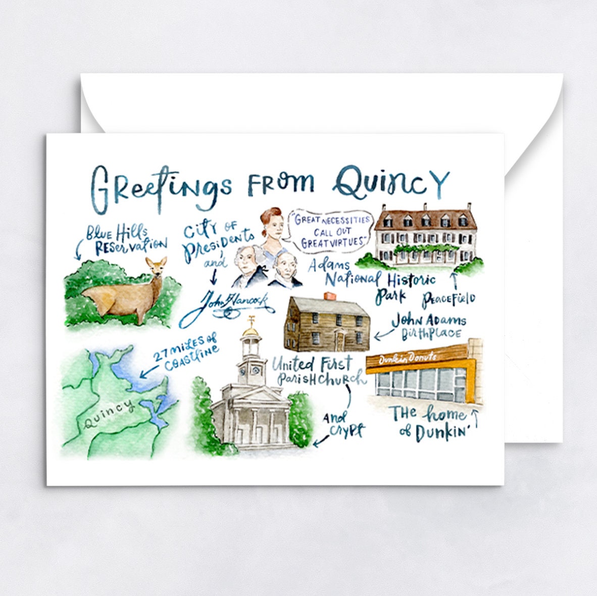 Quincy, MA Notecards