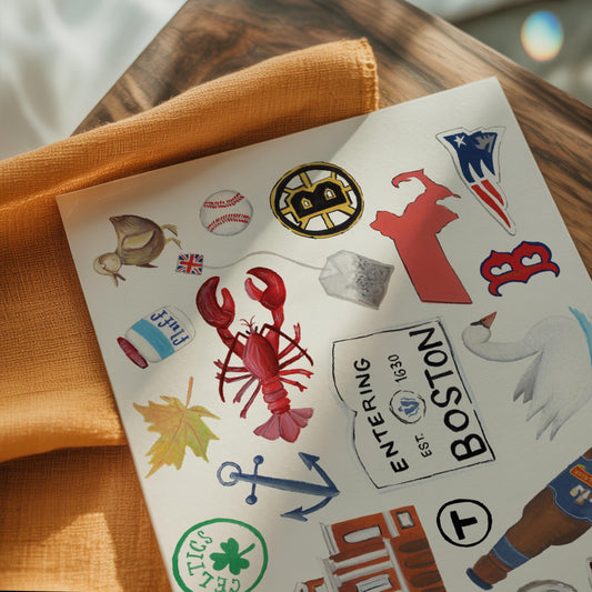 Boston Favorites Notecards