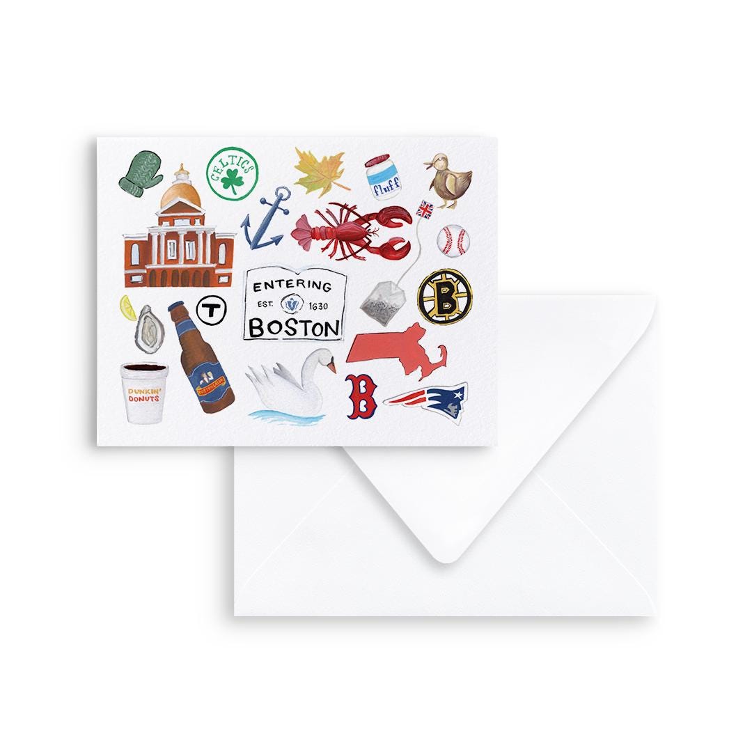 Boston Favorites Notecards