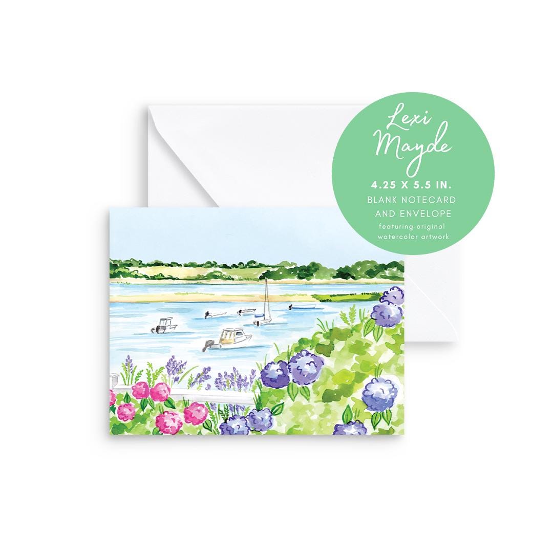 Cape Cod Hydrangea Notecards