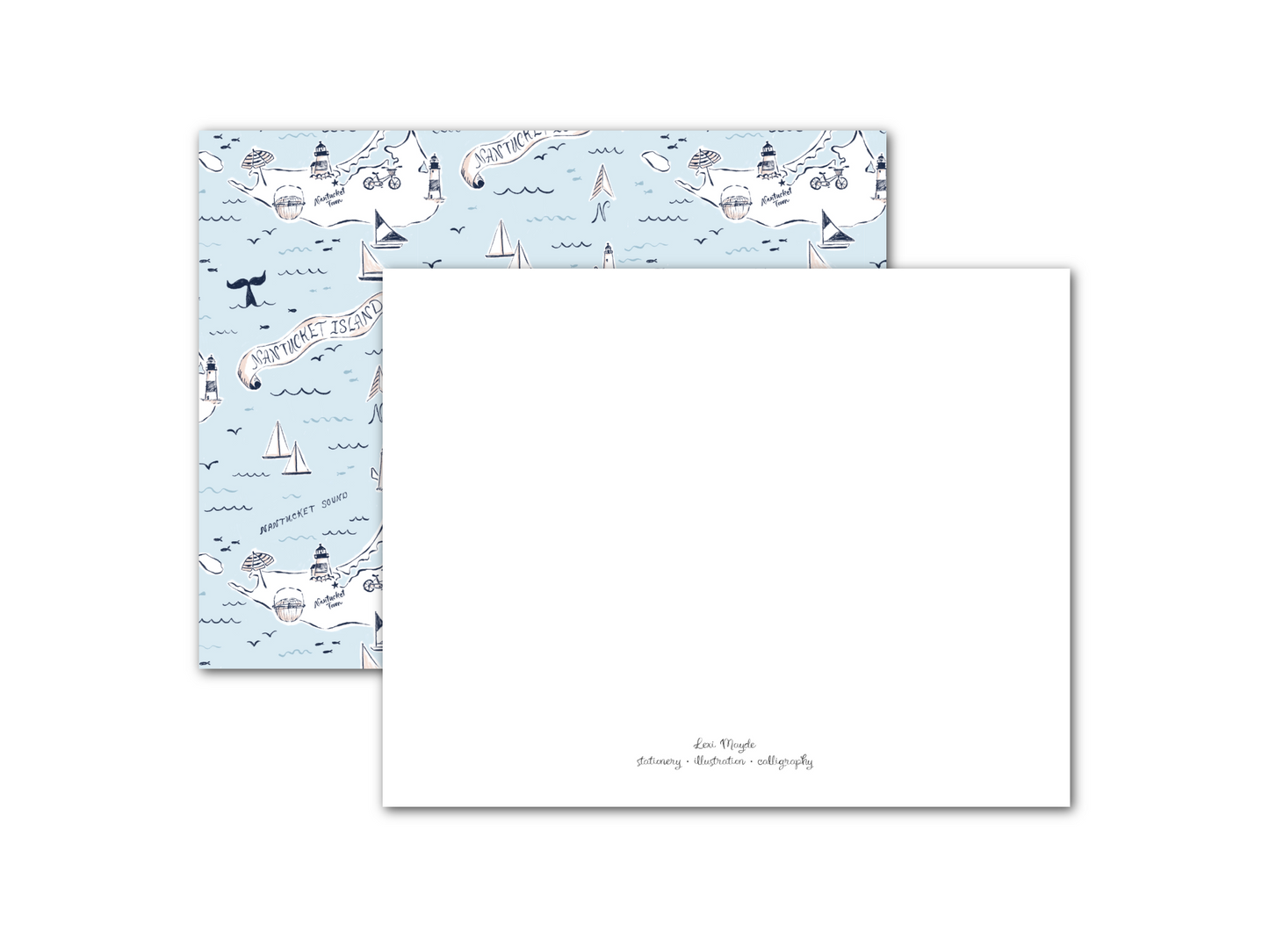 Nantucket Map - Notecard Set