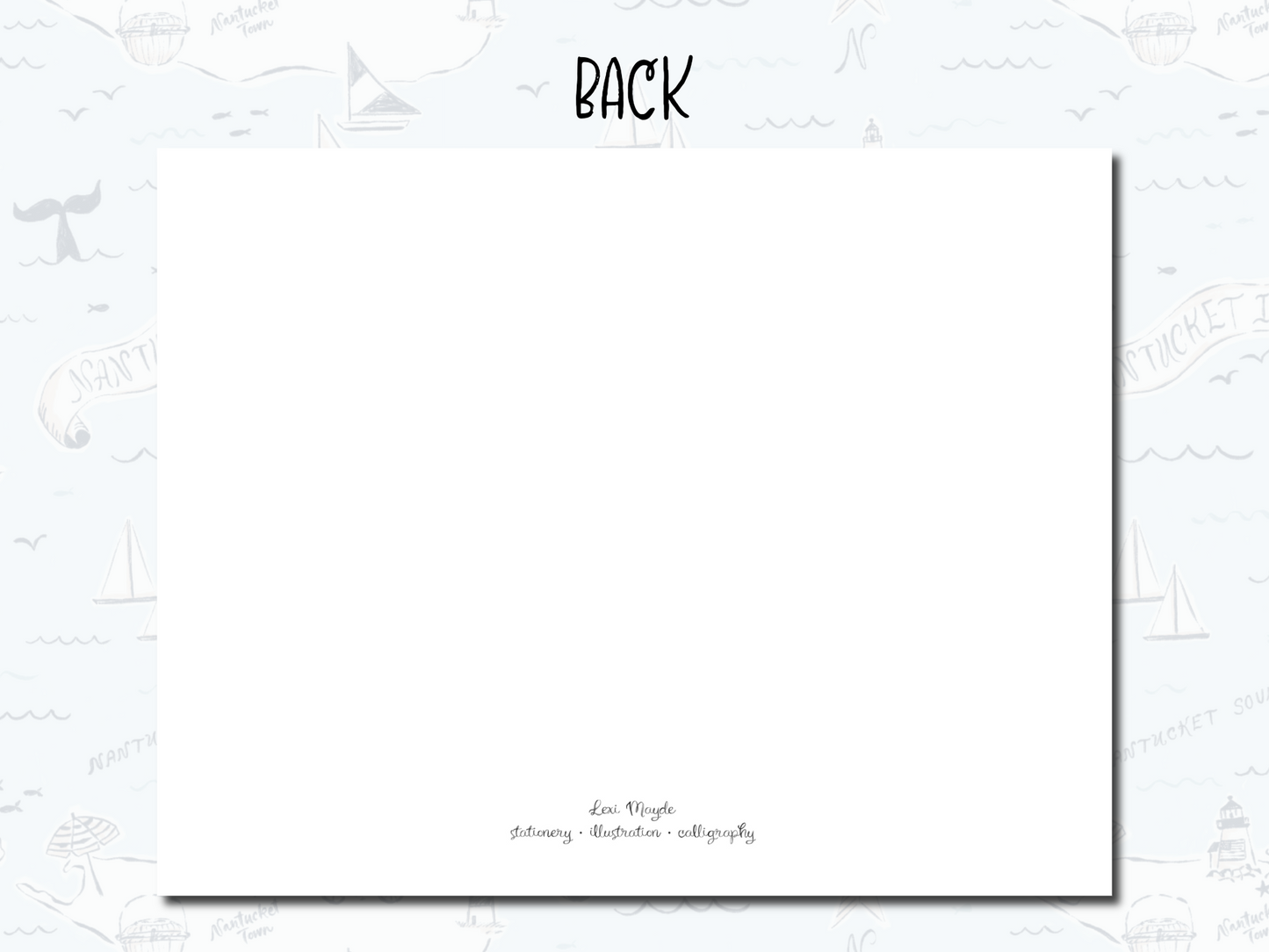 Nantucket Map - Notecard Set