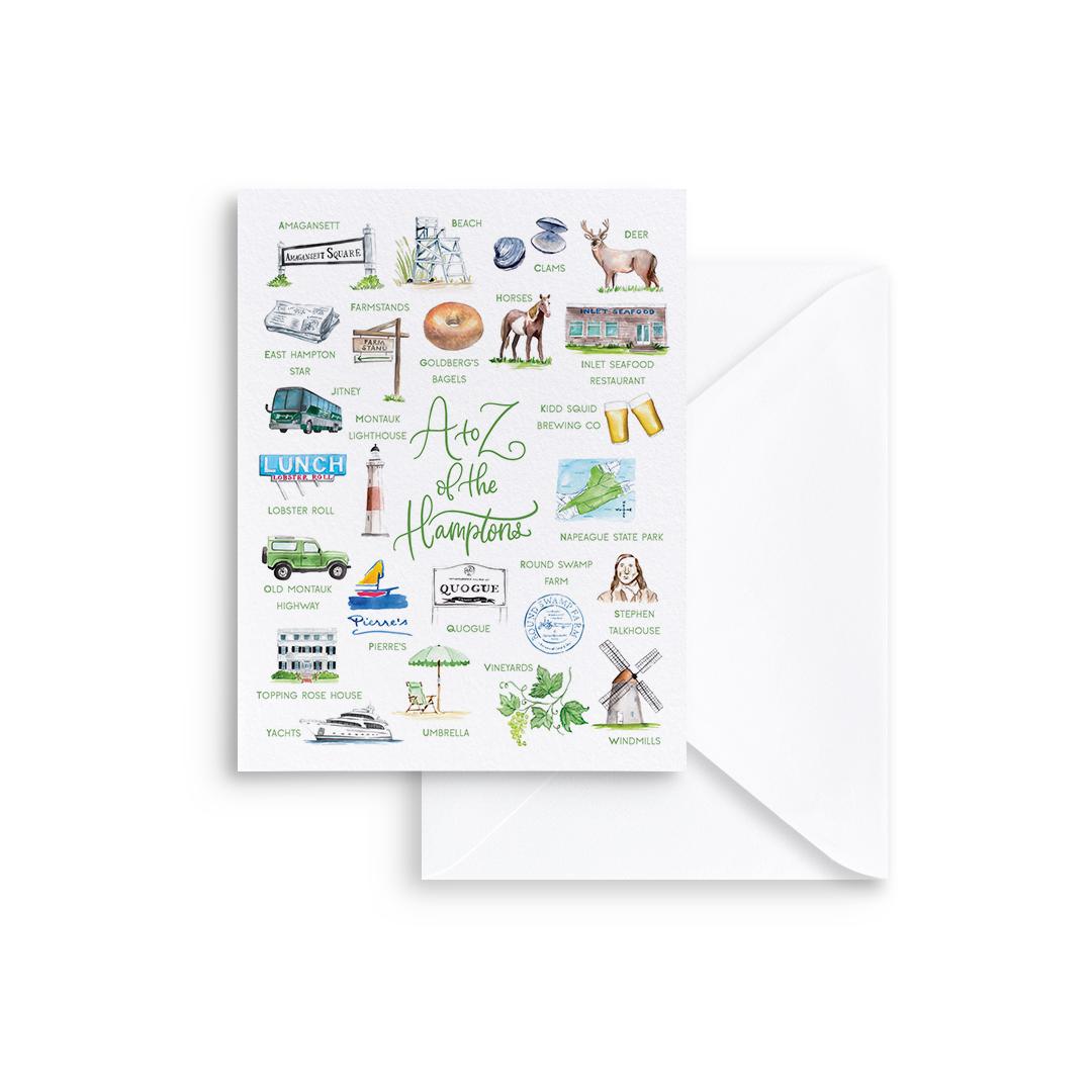 Hamptons Alphabet Notecards