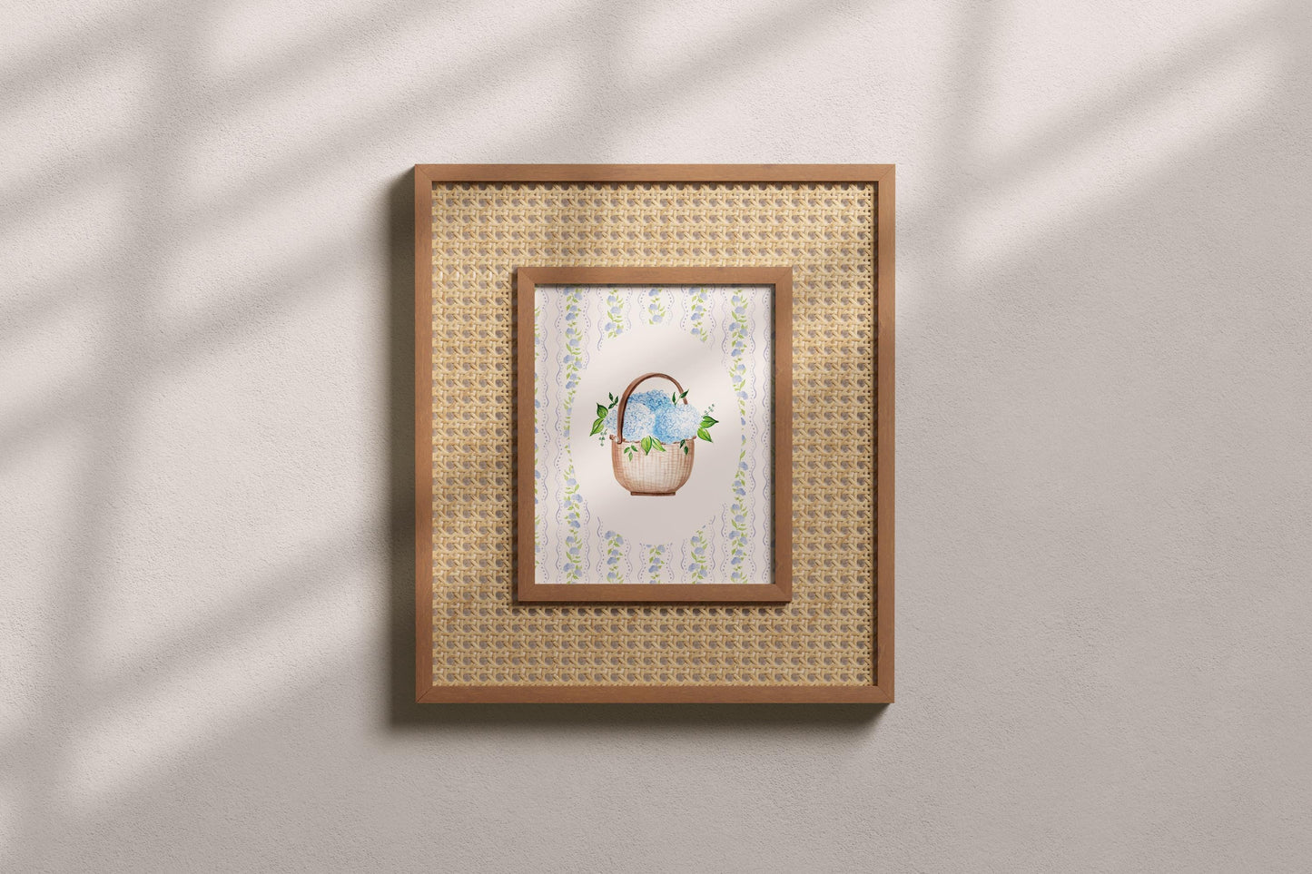 Hydrangea Watercolor Print, Cape Cod Wall Art