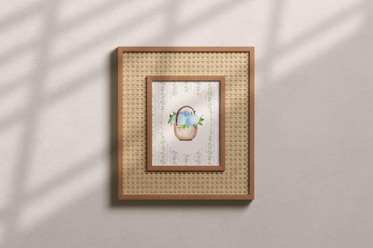 Hydrangea Watercolor Print, Cape Cod Wall Art