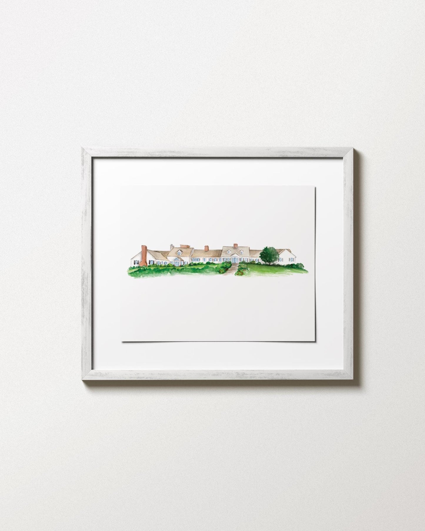 Eastward Ho, Cape Cod Watercolor Art Print, Wedding Venue